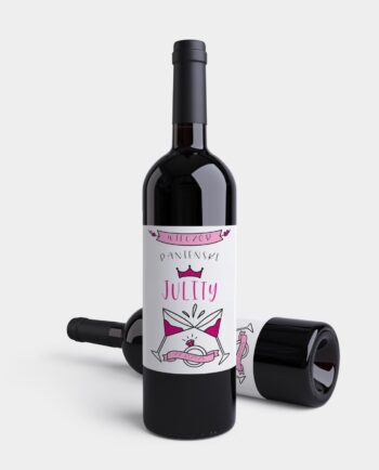 Wieczór Panieński - etykieta na wino - wzór 001